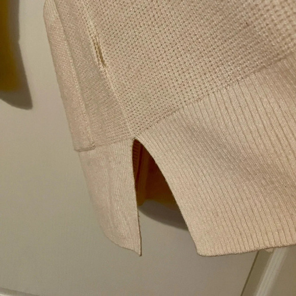 Madewell Asherton Waffle Cardigan Sweater Oversized Ivory Size XS Cozy Neutral - Picture 6 of 9